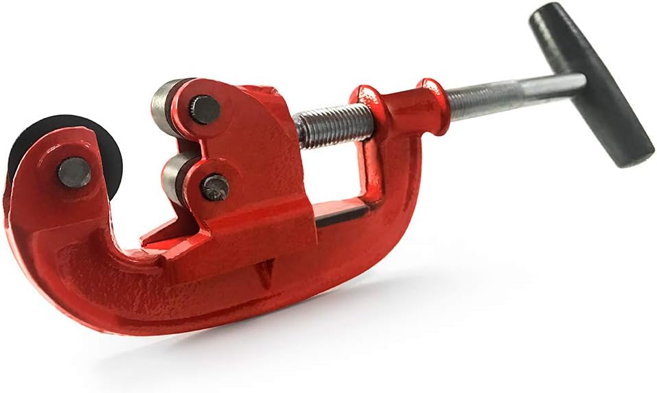 QWORK Cortador de tubos resistente, cortador de tubos de acero de 18 pulgadas a 2 pulgadas