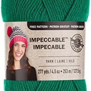 Loops & Threads Hilo Impecable de 4.5 oz. Una Pelota – Verde Kelly Loops & Threads Hilo Impecable de 4.5 oz. Una Pelota – Verde Kelly