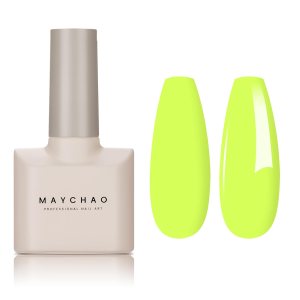 MAYCHAO Esmalte de uñas en gel de 0.5 fl oz, 1 unidad de esmalte de uñas en gel lima que se absorbe con luz UV LED, arte de uñas para principiantes, MAYCHAO Esmalte de uñas en gel de 0.5 fl oz, 1 unidad de esmalte de uñas en gel lima que se absorbe con luz UV LED, arte de uñas para principiantes,