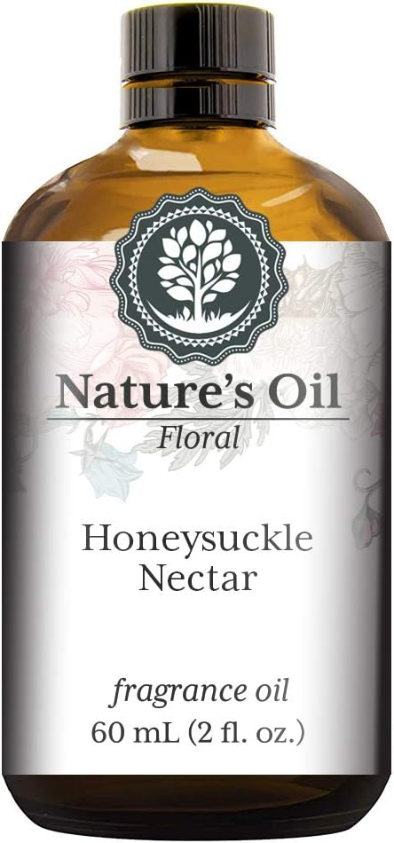 Aceite de fragancia Honeysuckle Nectar (2 onzas) para difusores, fabricación de jabón, velas, loción, aromas para el hogar, espray de lino, bombas