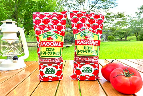 Kagome Tomate Ketchup Squeeze Botella 17.6 oz (500 g) (paquete de 3)  Sin conservantes, sin colorantes  Hecho en Japón