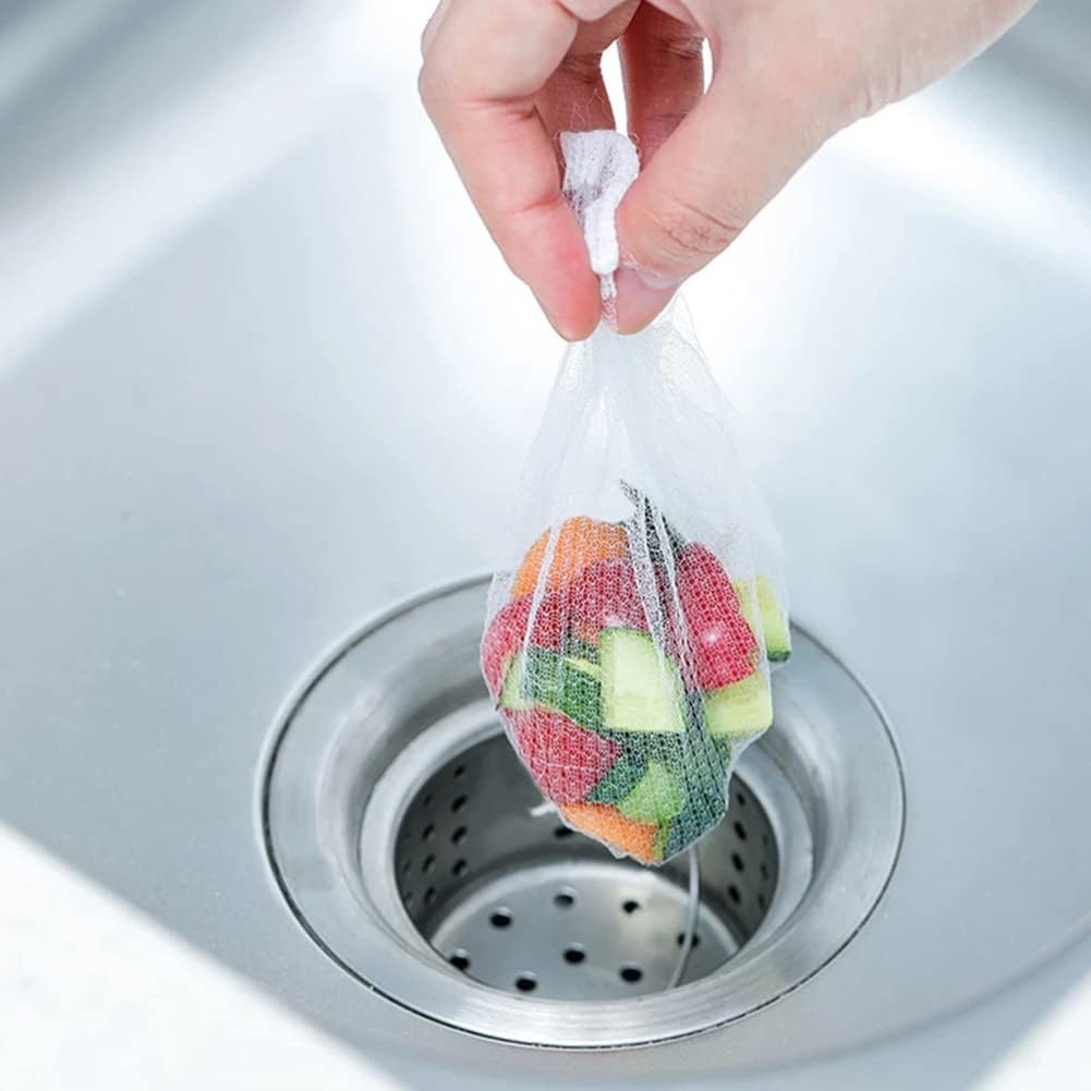300 coladores desechables para fregadero de cocina, colador de fregadero de cocina, bolsa de malla pequeña, red de filtro para fregadero, desagüe de