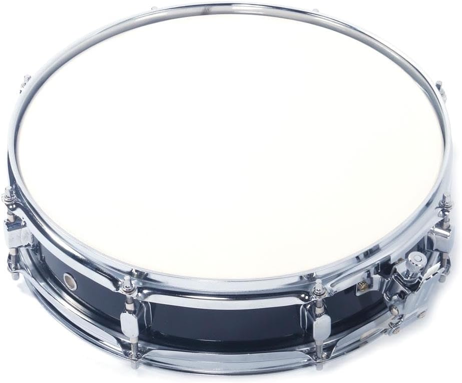 Expert Snare Drum Set Tambor de caja profesional con baquetas juego de correa para llaves – Elegante instrumento de percusión negro