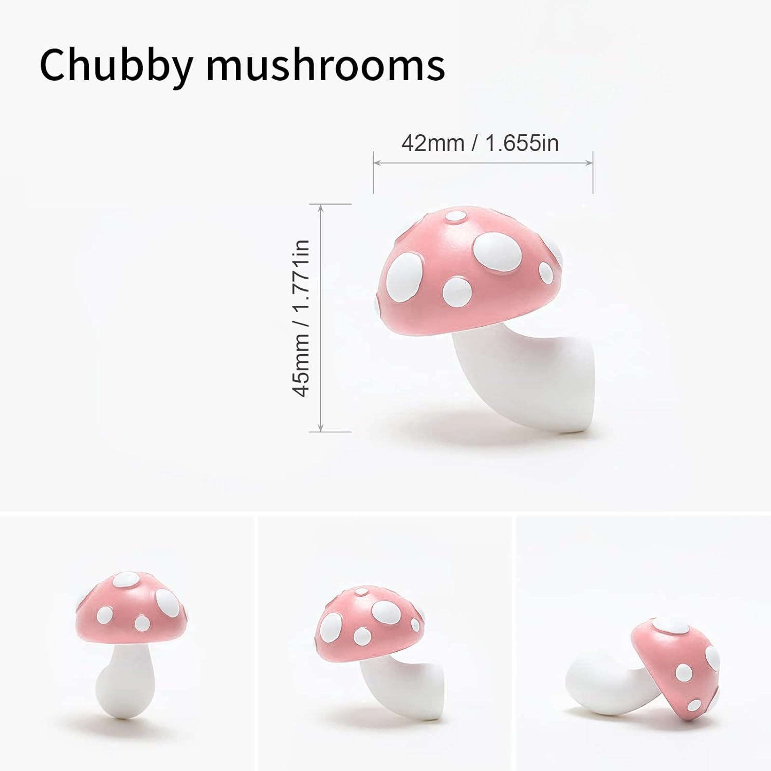 JADDSA Imán de hongo para nevera de resina 3D, imanes para refrigerador, bonitos imanes para decoración de cocina, imanes decorativos con
