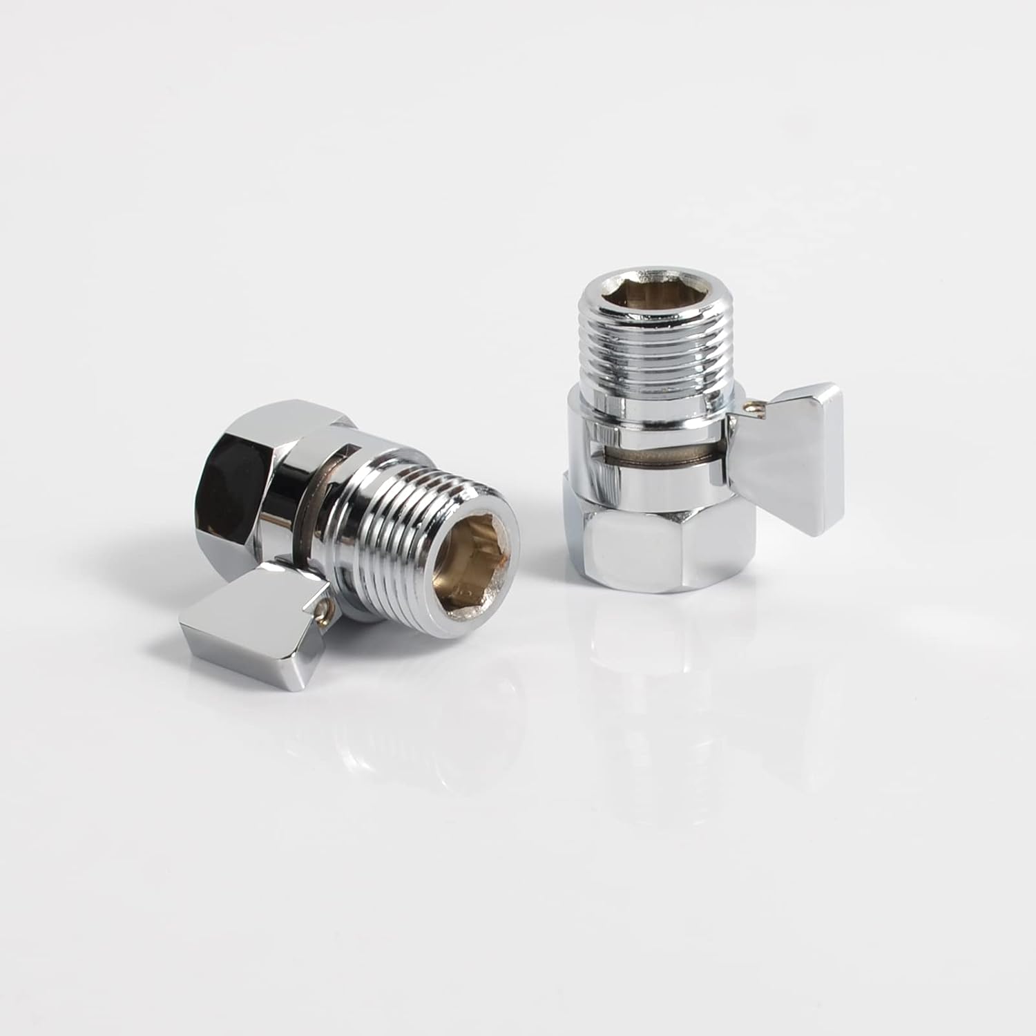 HAOXIN Colector de ducha de doble salida con válvula de cierre, adecuado para sistema de ducha de doble rociador, cromo, STC03