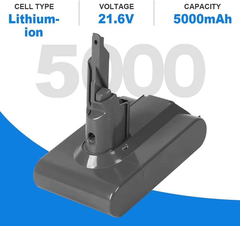 APTOOLER Reemplazo mejorado de 5000 mAh 21.6 V para batería Dyson V7, compatible con SV11 V7 Motorhead V7 Animal V7 Trigger V7 HEPA V7 Car + Boat V7