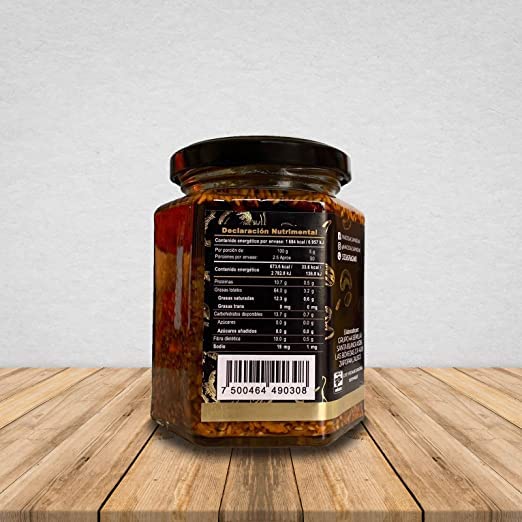 NAIOS SALSA MACHA 2 PACK (Extra PicanteOriginal) Hecho a mano con 7 tipos diferentes de semillas y aceite de aguacate premium