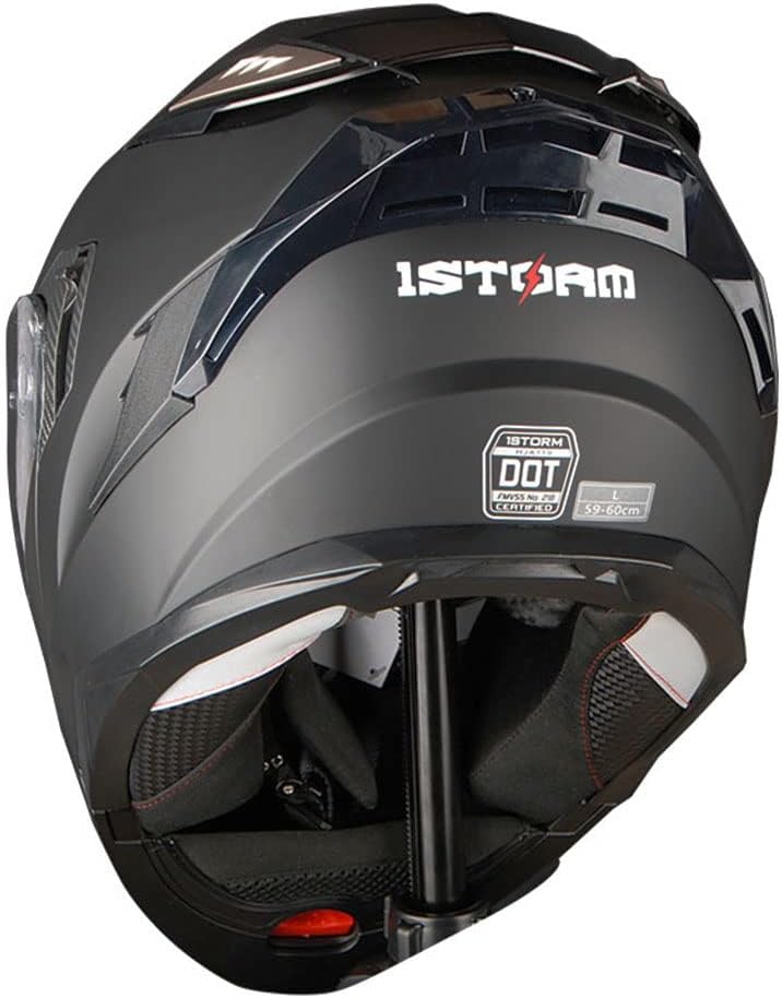 Casco de rostro completo 1Storm, con módulos de motocicleta y bicicletas de la calle, con armadura de visera parasol, dual y movimiento de volteado