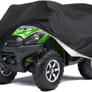 Funda impermeable para cuatrimoto con dobladillo elástico para Kawasaki, Arctic Cat, Honda, Polaris, Yamaha para todo tipo de clima, protección de 4 Funda impermeable para cuatrimoto con dobladillo elástico para Kawasaki, Arctic Cat, Honda, Polaris, Yamaha para todo tipo de clima, protección de 4