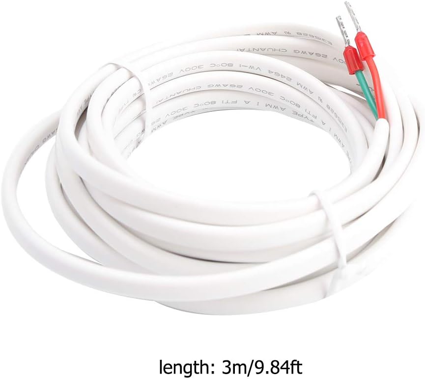 Milltrip Sonda del sensor del termóstato de la calefacción por suelo radiante, cable de sonda del sensor del sensor de temperatura del piso del