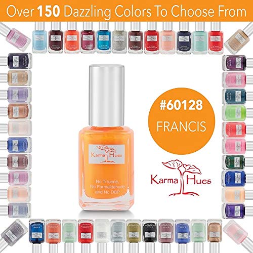 karma organic Esmalte de uñas natural no tóxico, pintura de uñas vegana y libre de crueldad para arte de uñas, esmalte de uñas de secado rápido para