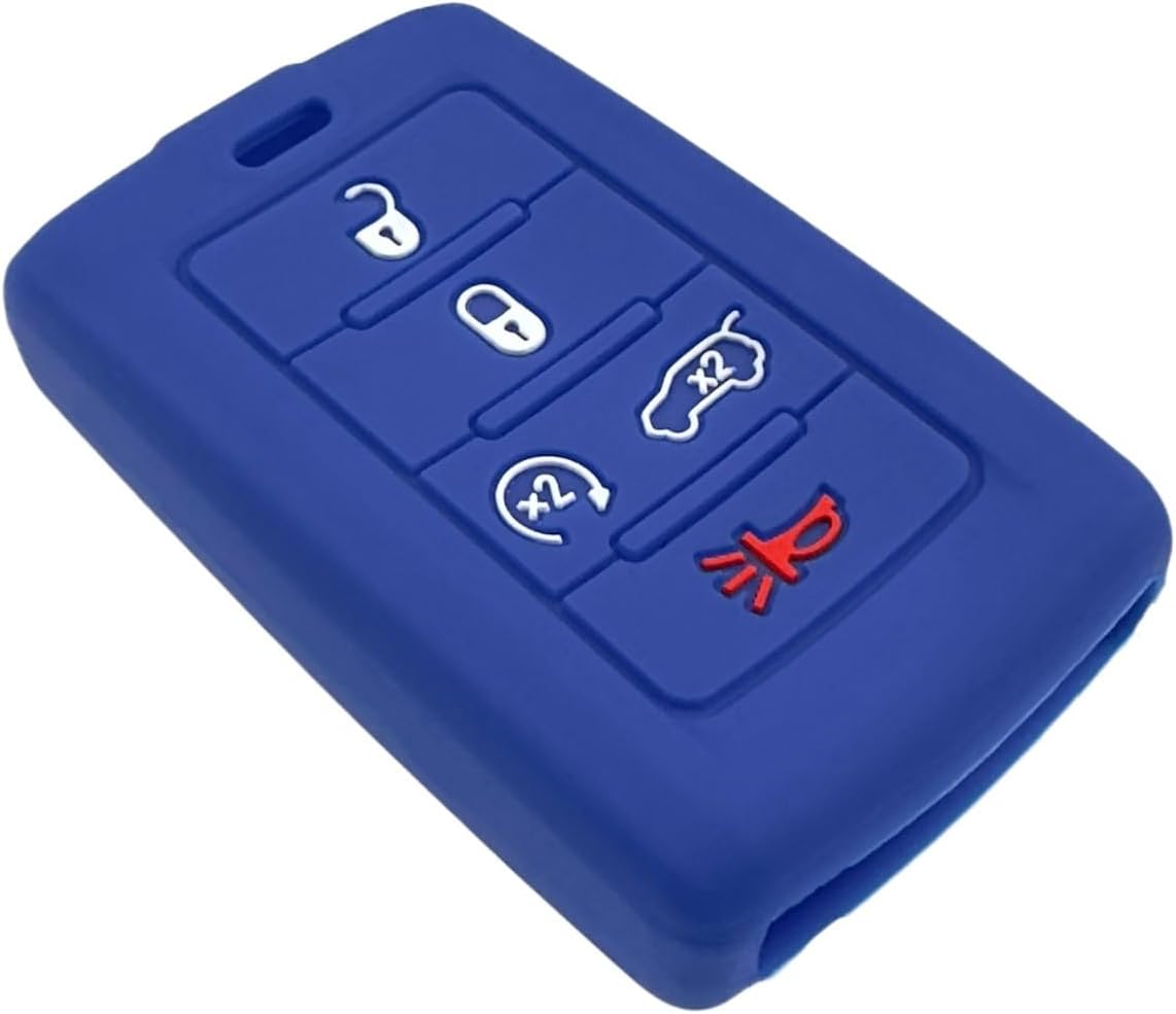 Funda de goma de silicona para llavero compatible con Jeep Grand Cherokee L 2022 Grand Wagoneer 2022 Wagoneer 2022 Grand Cherokee L 2021 M3NWXF0B1