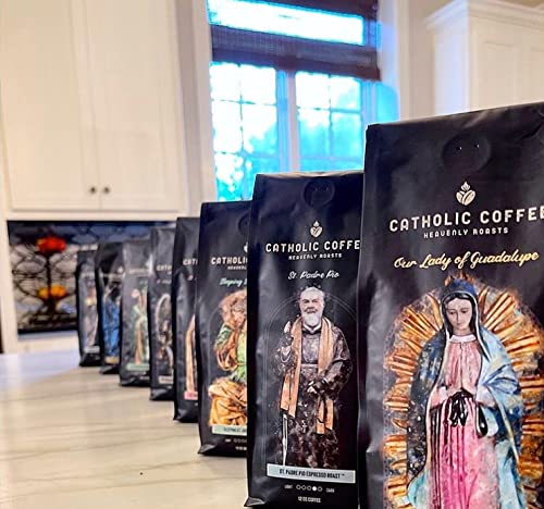 St. Thomas Aquinas Honey Blend Catholic Coffee tostado medio (molido) 12 onzas