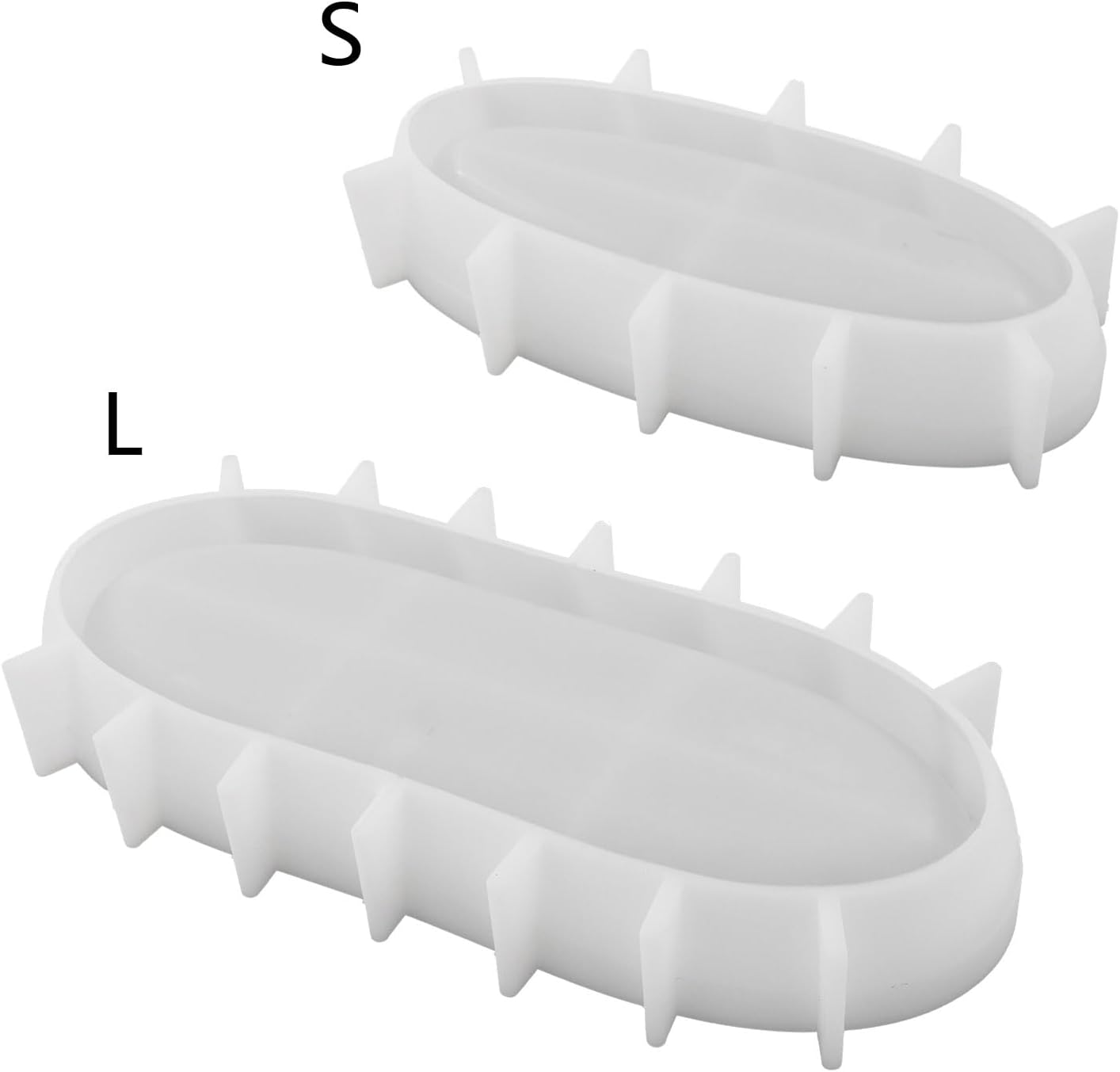 Molde de bandeja de almacenamiento de bricolaje Molde simple de barcos de resina Molde de contenedor de yeso Molde de contenedor de yeso DIY Plato