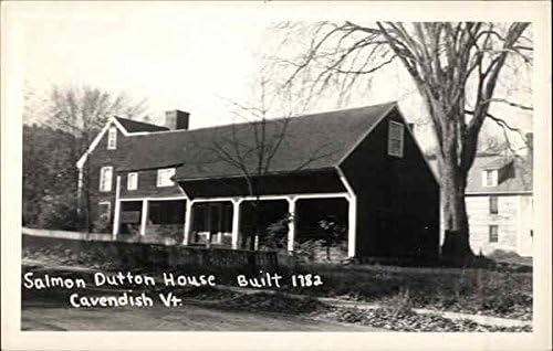 Salmon Dutton House Cavendish, Vermont VT Original Antique Postcard