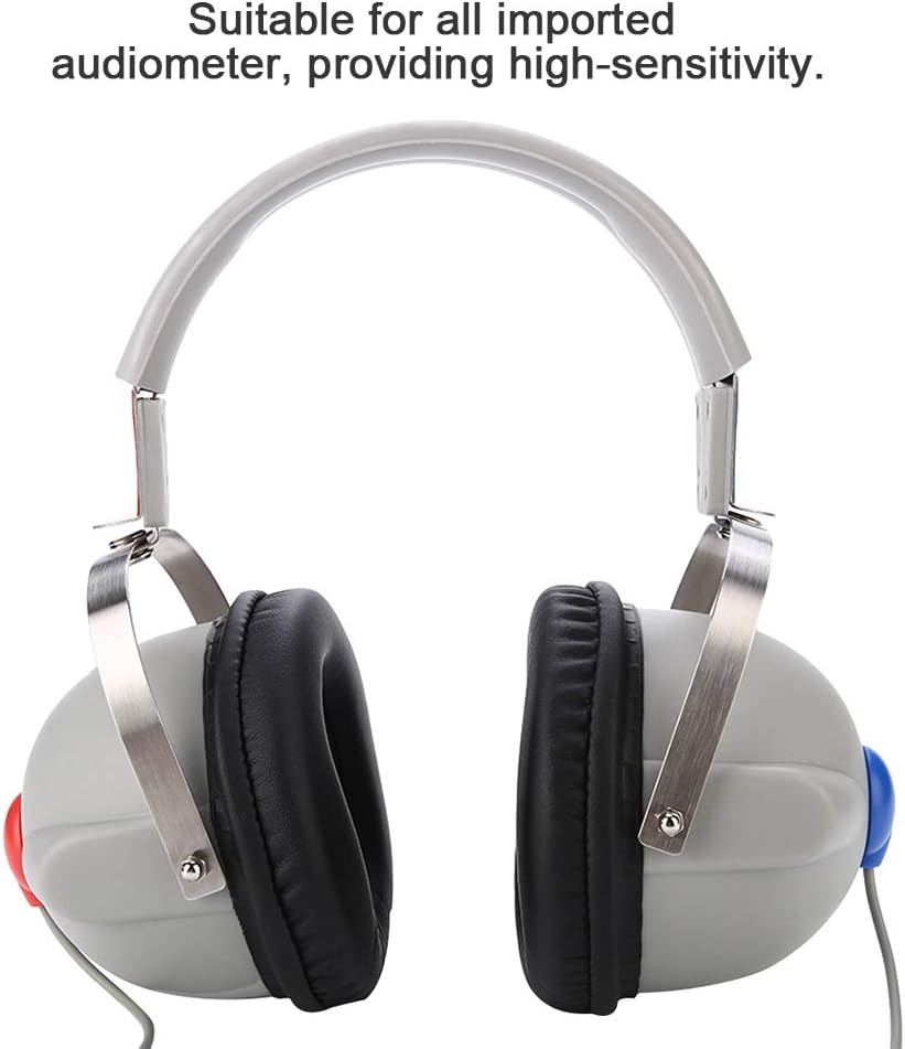 Focket Audífonos audiómetros, audiómetro profesional de alta sensibilidad 3dB audiométrico audiométrico audiométrico, audiómetro de conducción de