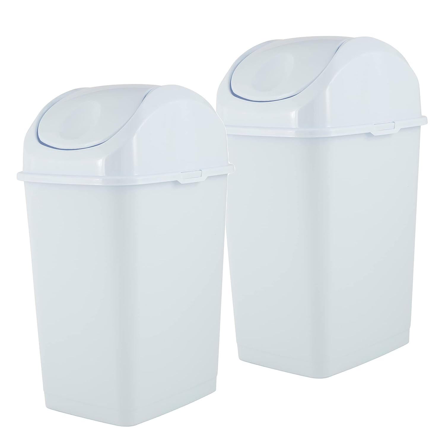 Superio Mini basurero de escritorio con tapa superior giratoria, portátil, de plástico, para encimera, escritorio, tocador de maquillaje, baño,