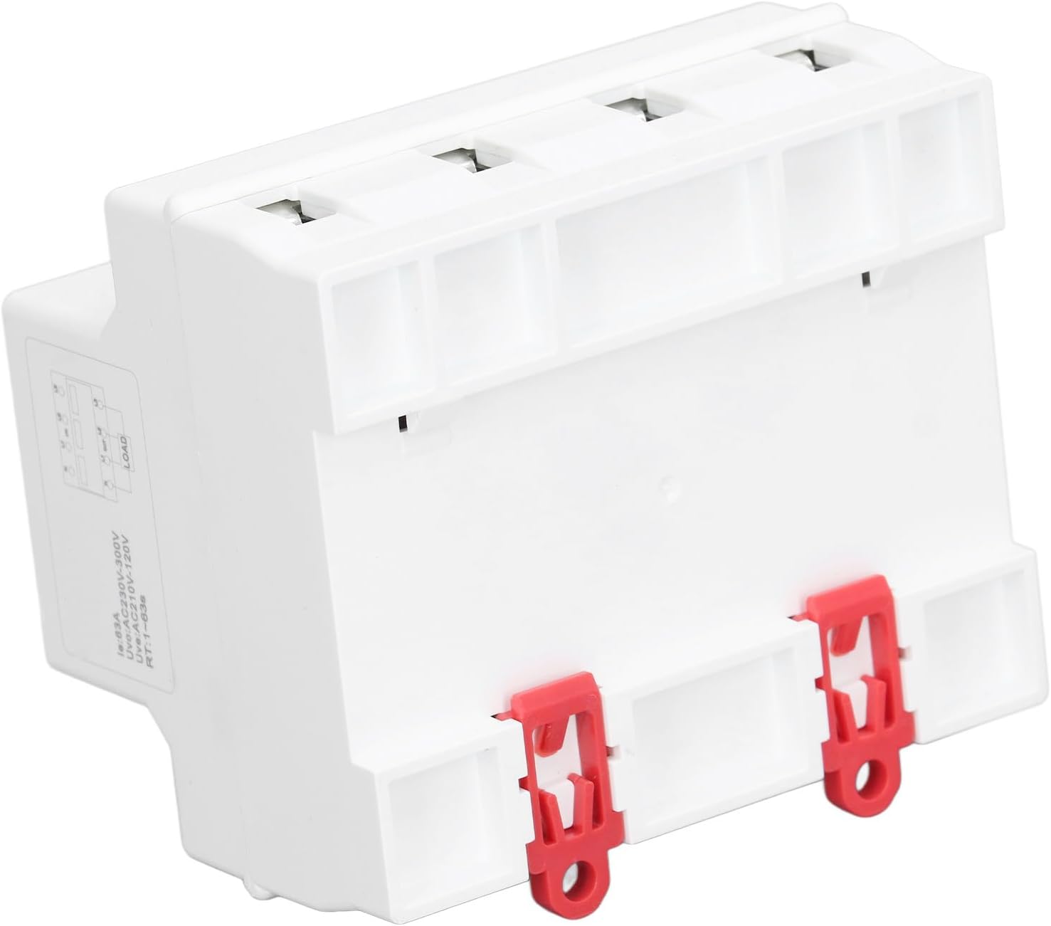 Protector de corriente CA AC120V a 300V 63A Protectores ajustables trifásicos sobre bajo voltaje Dispositivo de protección de corriente DIN Montaje