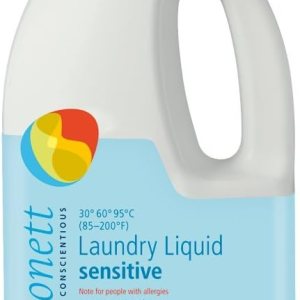 Sonett Detergentes líquidos orgánicos para lavandería, sensibles (1 unidad) para personas con alergias, sin OMG, certificado orgánicamente cultivado Sonett Detergentes líquidos orgánicos para lavandería, sensibles (1 unidad) para personas con alergias, sin OMG, certificado orgánicamente cultivado