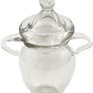 Tarro de cristal para casa de muñecas con tapa, accesorio de cocina en miniatura para tienda de alimentos a escala 112 Tarro de cristal para casa de muñecas con tapa, accesorio de cocina en miniatura para tienda de alimentos a escala 112