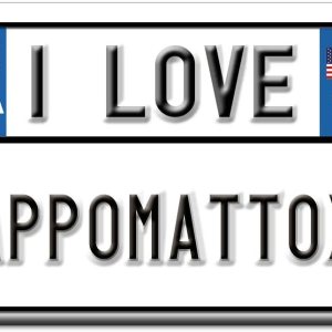 APPOMATTOX IMÁN FRIGORÍFICO VIRGINIA (VA) IMANES USA SOUVENIR I LOVE GIFT (Var. TARGA) APPOMATTOX IMÁN FRIGORÍFICO VIRGINIA (VA) IMANES USA SOUVENIR I LOVE GIFT (Var. TARGA)