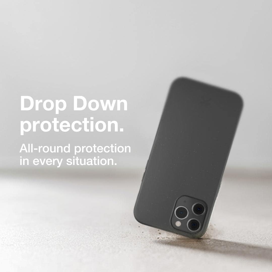 WOODCESSORIES – Funda de teléfono para iPhone 12 Negro, iPhone 12 Pro Case Negro – Ecológico, hecho de plantas