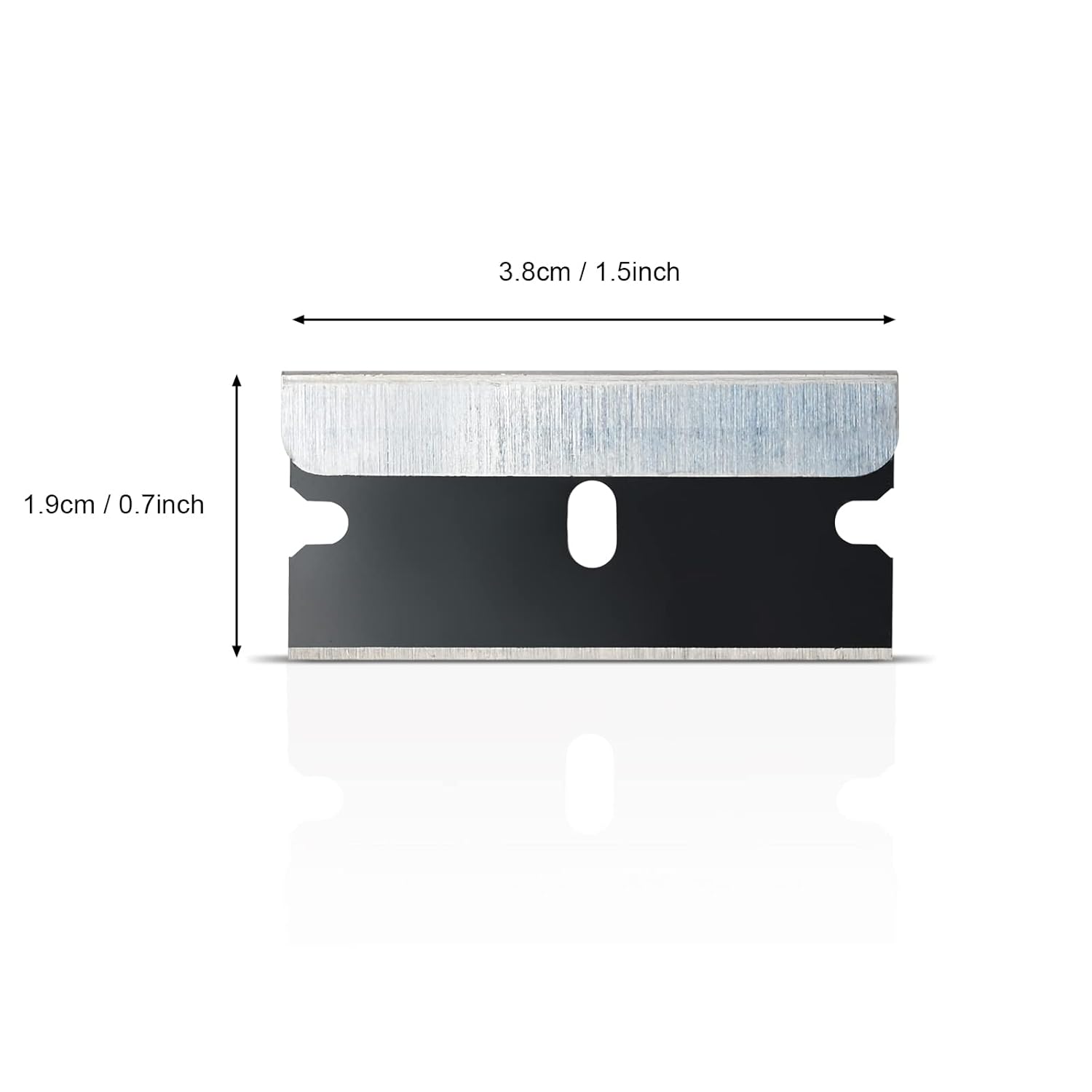 EHDIS 100 cuchillas de afeitar de acero al carbono de un solo filo para herramienta raspadora estándar, cuchillas de afeitar industriales de borde