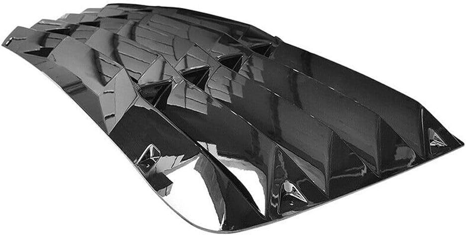 ZR – Cubierta de rejilla para ventana trasera, color negro brillante