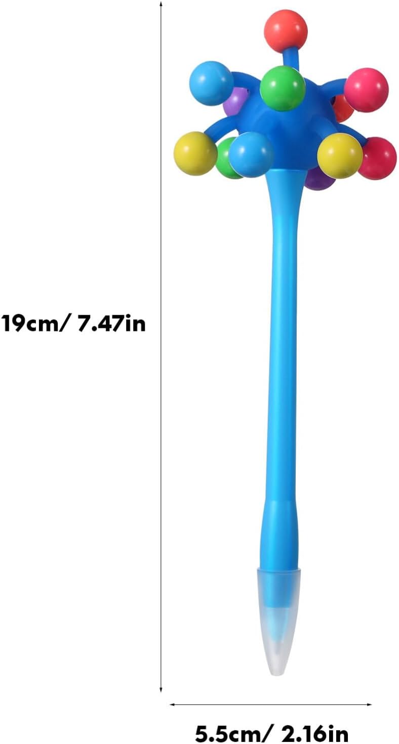 Toyvian 9 bolígrafos de bola de estrés, bolígrafos divertidos, bolígrafos de erizo de mar, bolígrafos tontos, bolígrafos con forma de erizo de mar,