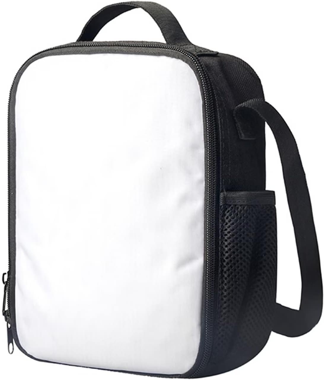Lindo gato impreso aislado bolsa de almuerzo ligera congelable bolsa de mano fácil de llevar durable viaje almuerzo mochila