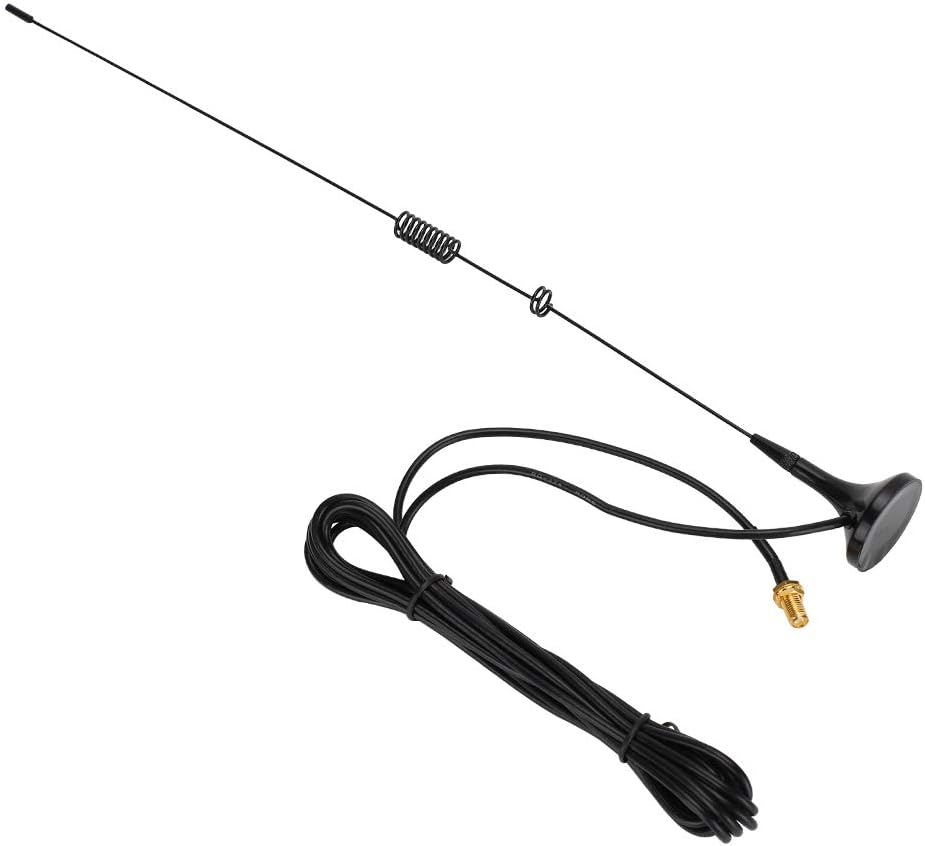 Antena de radio de doble banda VHF UHF 144430MHz Jamón Antena de radio de mano de dos vías Base magnética SMA Antena hembra para Kenwood UV-5R