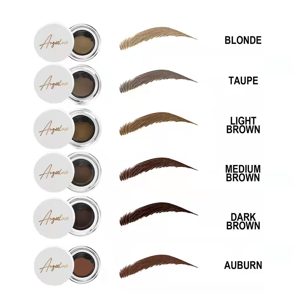 Kit de plantillas para cejas, sello de cejas, 24 plantillas de cejas gruesas y finas con 2 aplicadores de cepillo de doble punta y esponja, cejas