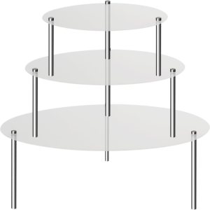 3 soportes de acrílico transparente para tartas, soporte redondo para cupcakes, soporte para tartas, postre, pastel, pizza, postre, exhibidor de 3 soportes de acrílico transparente para tartas, soporte redondo para cupcakes, soporte para tartas, postre, pastel, pizza, postre, exhibidor de