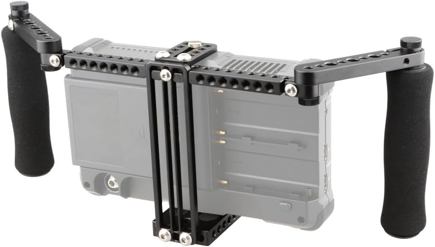 CAMVATE Jaula para monitor con asas ajustables para monitores LCD de 5 pulgadas y 7 pulgadas – 1871