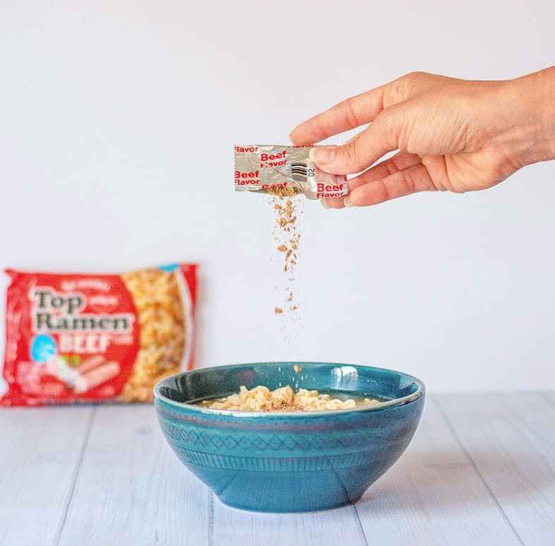 Nissin Top Ramen – Sopa de ramen sabor a carne de res, 3 onzas (paquete de 24)