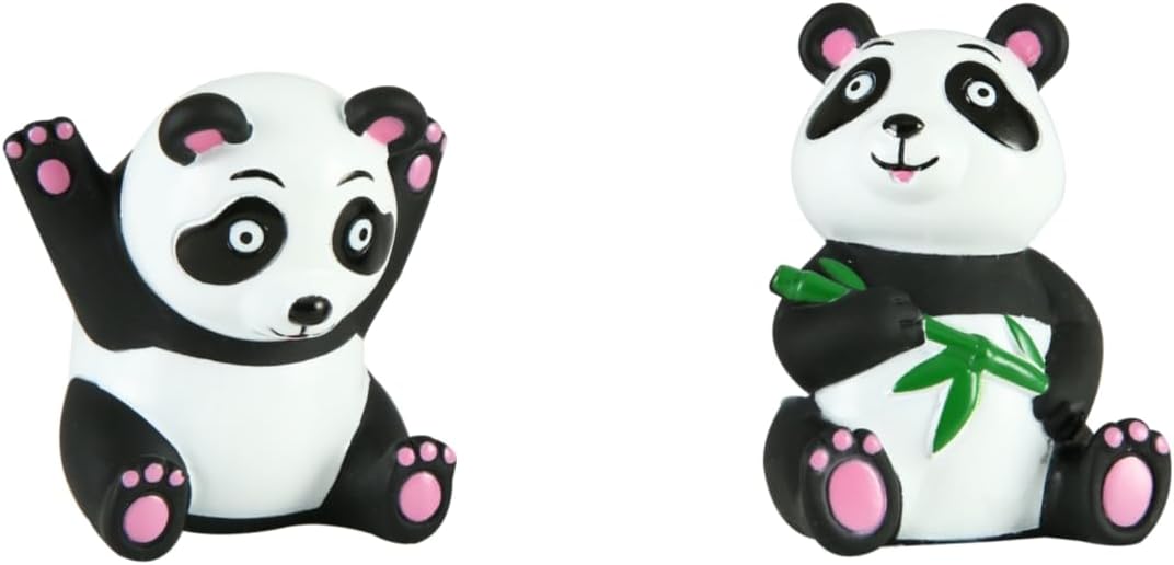 XY-WQ Juguetes de baño sin moho sin agujeros, para bebés de 6 a 12 y niños pequeños de 1 a 3 años, sin agujeros sin moho (panda, 8 piezas con bolsa