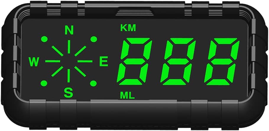 Mulcort Pantalla frontal de coche GPS velocímetro digital brújula con pantalla LED de 4.2 pulgadas, soporte de alarma de sobrevelocidad, fatiga de