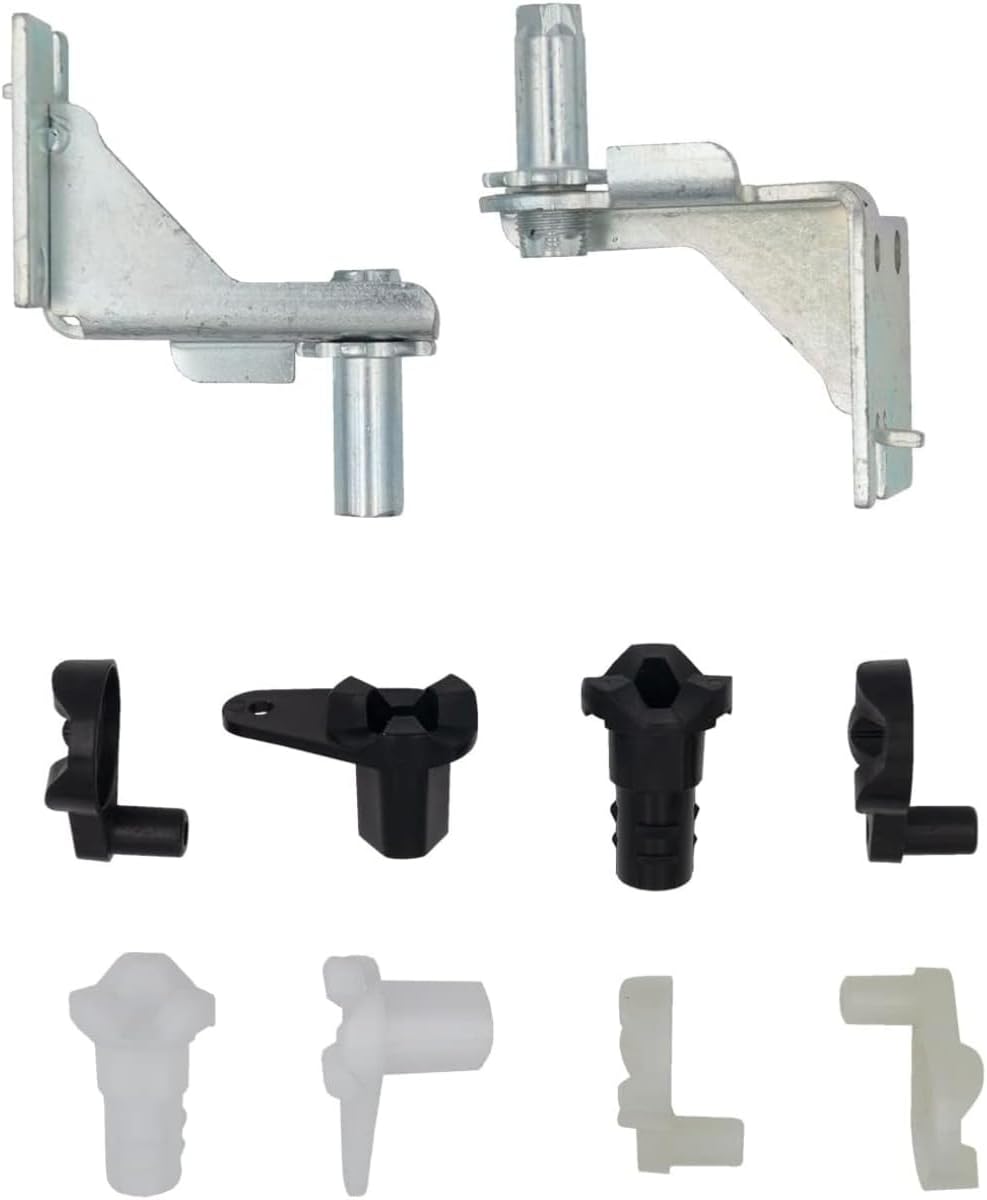 5303918455 Kit de bisagras de puerta ajustables para refrigerador para puertas izquierda y derecha compatible con las mejores marcas reemplazan con