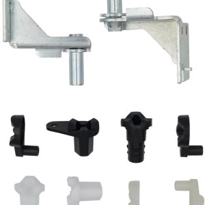 5303918455 Kit de bisagras de puerta ajustables para refrigerador para puertas izquierda y derecha compatible con las mejores marcas reemplazan con 5303918455 Kit de bisagras de puerta ajustables para refrigerador para puertas izquierda y derecha compatible con las mejores marcas reemplazan con