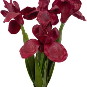 4 flores artificiales de seda, ramo de flores, tallo largo de 18 pulgadas, flores falsas para arreglos de mesa, centro de mesa, fiesta en casa y 4 flores artificiales de seda, ramo de flores, tallo largo de 18 pulgadas, flores falsas para arreglos de mesa, centro de mesa, fiesta en casa y