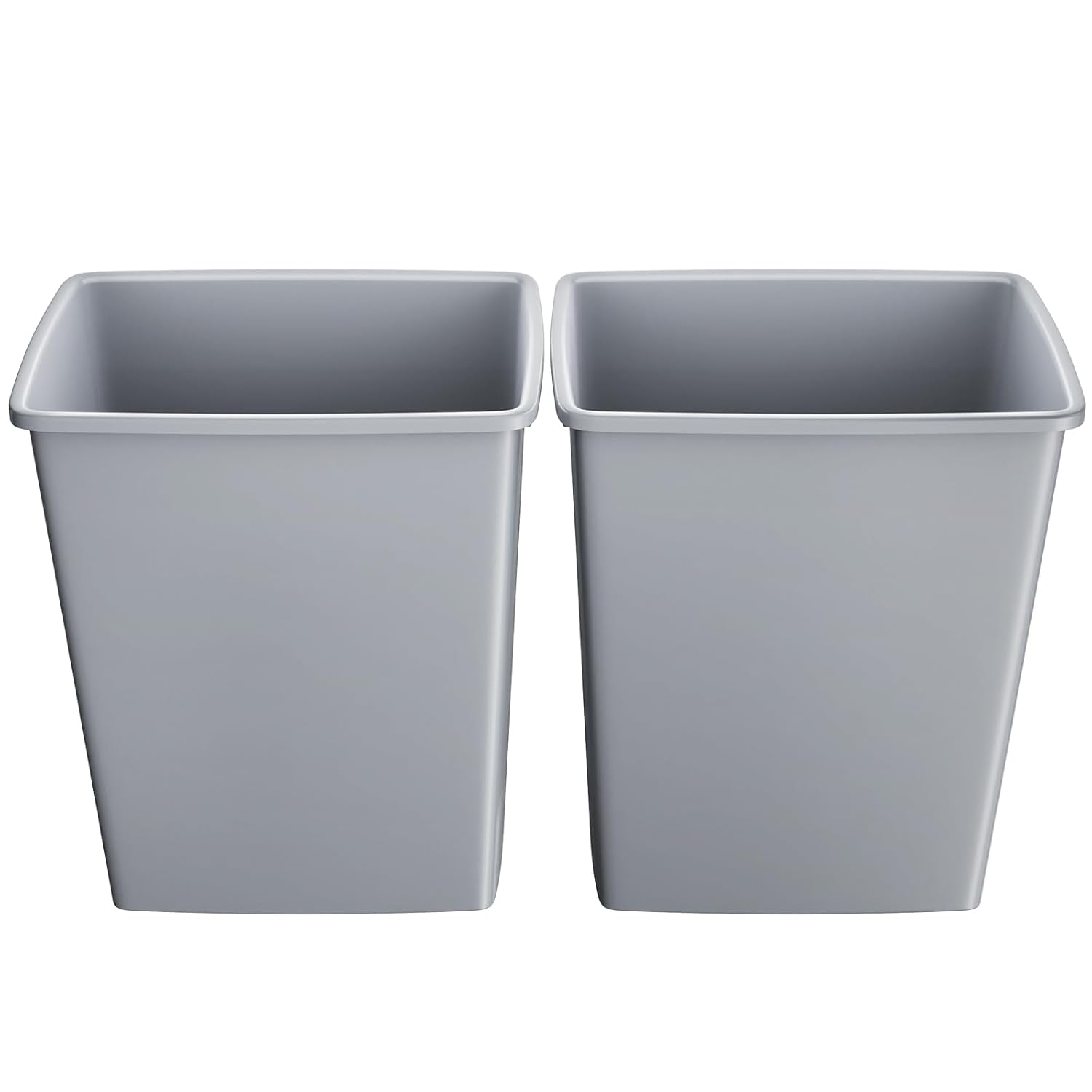 ROOMTEC Basurero de cocina de 35 cuartos de galón, ligero y duradero, papelera delgada, papelera para oficina, espacio de trabajo, cocina, baño,