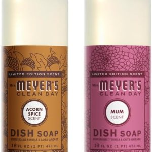 Mrs. Meyer’s ofrece paquetes surtidos de detergente Clean Day. Mrs Meyer’s – Detergente líquido para platos, aroma a especias de bellota, paquete de Mrs. Meyer’s ofrece paquetes surtidos de detergente Clean Day. Mrs Meyer’s – Detergente líquido para platos, aroma a especias de bellota, paquete de