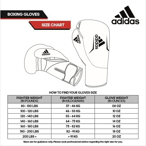 Adidas Guantes de boxeo – Hybrid 80 – para boxeo, kickboxing, artes marciales mixtas, bolsa y entrenamiento – Guantes de boxeo para hombres, mujeres