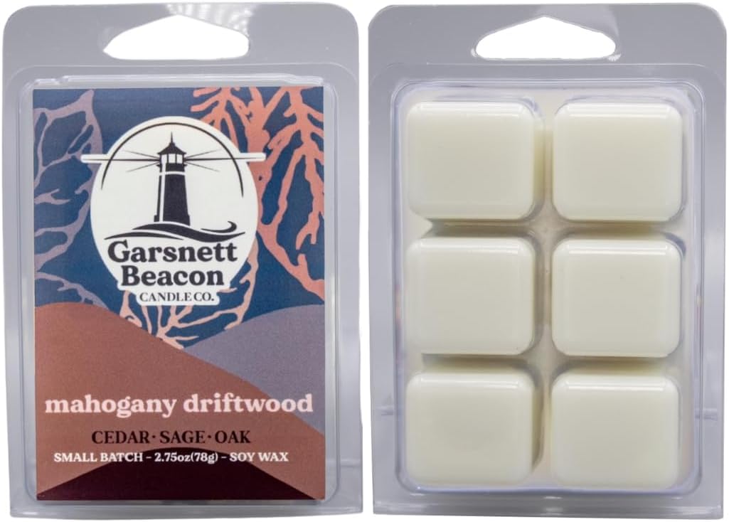 Garsnett Beacon – Cera de madera flotante de caoba, madera de teca, perfumada a lavanda, ideal para el hogar, oficina, cera de soja 100% natural,