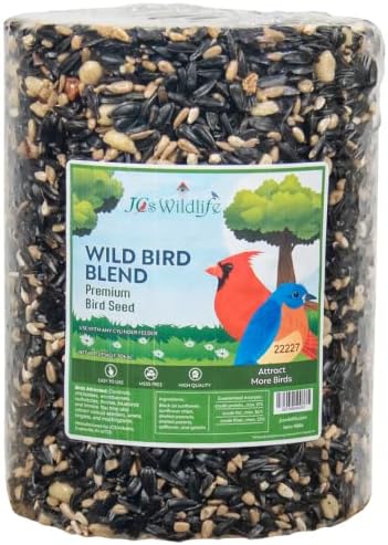 JCs Wildlife Wild Bird Blend – Cilindro grande de semillas de pájaro, 3.75 libras (1)