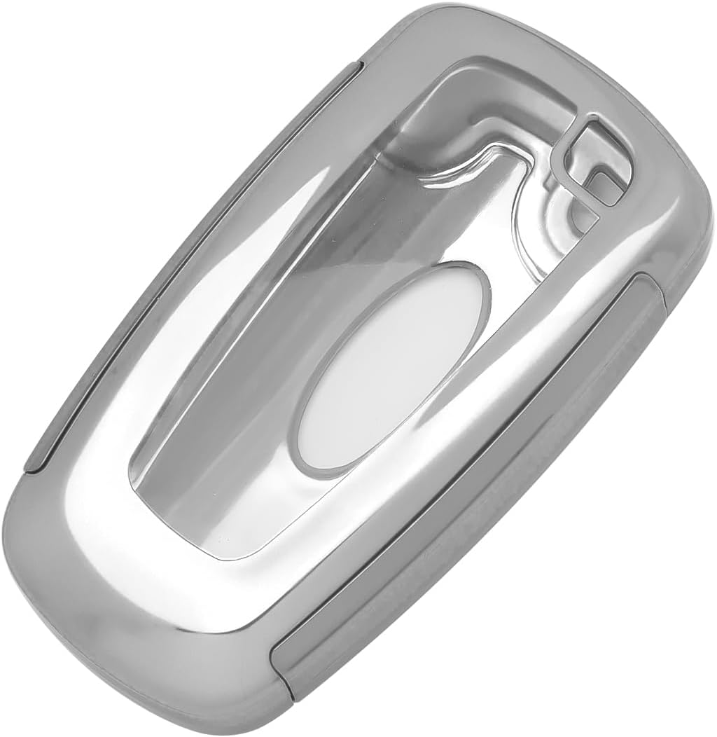Xotic Tech – Carcasa para llavero de TPU plateado, compatible con Ford Edge Escape Expedition Explorer Mustang Ranger F-150 F-250 o Lincoln Corsair