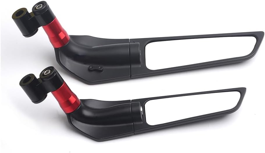 para Espejo retrovisor para FZ1 FZ6 FZ8 FZ25 FZ400 FZ07 FZ09 FZ10 FZS15Wind Wing Side Retroviseur Espelhos Moto Accesorios de motocicleta (negro)