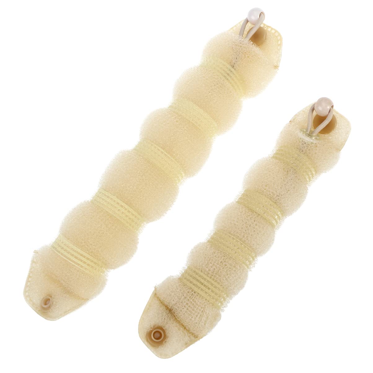 KALLORY Pinzas para el cabello para mujer, para hacer moños franceses, 2 unidades, anillo moldeador de cabello, dona, chignon, accesorios para rizar