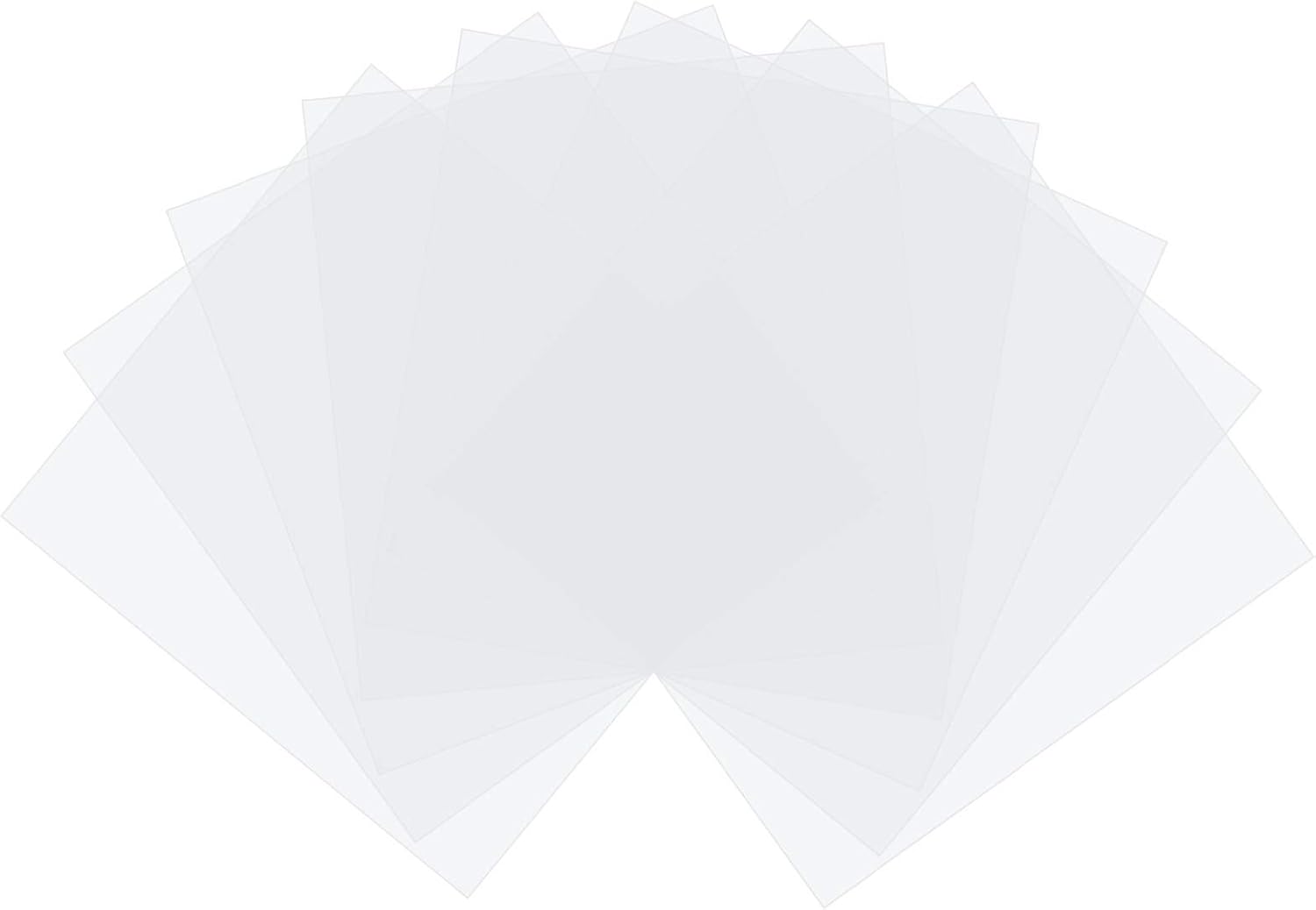PandaHall – 50 piezas de papel de planchado de cuentas fusibles de 5.9 x 5.9 pulgadas, papel de planchado cuadrado transparente de termoestabilidad