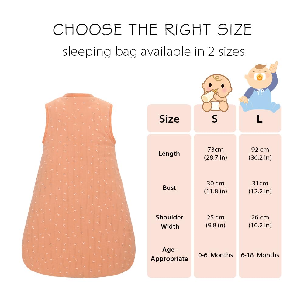 TOG 2.5 – Saco de dormir para bebé, saco de dormir sin mangas para bebés y niños pequeños, saco de dormir súper suave, cálido y cómodo, corazón